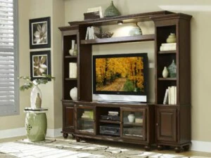 Bufet TV Jati Minimalis Natural Klasik Interior Desain ARF-0033