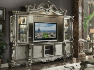 Bufet TV Ukiran Klasik Gaya Italian Empire Duco Golden Glossy ARF-0001