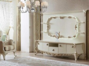 Harga Bufet TV Putih Duco Luxury Classic Jepara ARF-0003