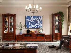 New Design Bufet TV Jati Natural Classic Furniture Jepara ARF-0027