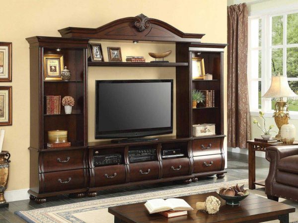 New Model Bufet TV Kayu Jati Natural Klasik Jepara ARF-0024