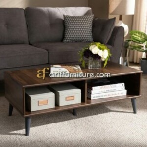 Meja Tamu Jati Minimalis Model Retro Modern