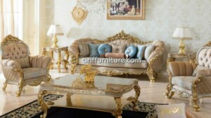 Sofa Kayu Jati Ukiran Mewah Model Terbaru