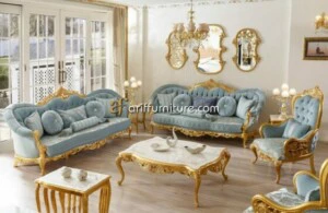 Sofa Ruang Tamu Klasik Model Ukir Mewah Jepara