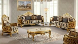 Sofa Tamu Klasik Model Ukiran Mewah Jepara