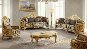 Sofa Tamu Klasik Model Ukiran Mewah Jepara