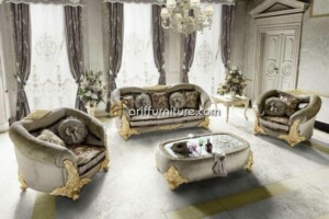 Sofa Tamu Mewah Model Ukiran Klasik Jepara