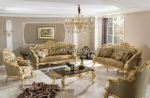 Sofa Tamu Mewah Ukir Model Klasik Jepara Terbaru