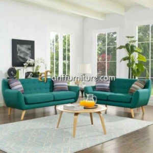 Sofa Tamu Scandinavian Model Minimalis Retro