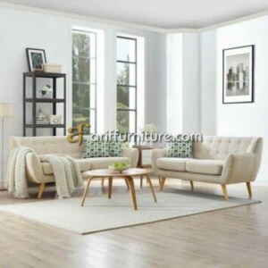 Sofa Tamu Scandinavian Model Minimalis Retro