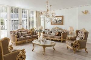 Sofa Tamu Ukir Mewah Model Klasik Jepara Terbaru