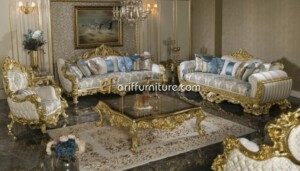 Sofa Tamu Ukiran Klasik Model Mewah Jepara