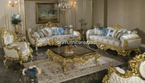 Sofa Tamu Ukiran Klasik Model Mewah Jepara