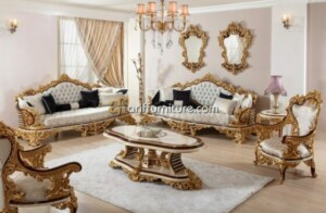 Sofa Tamu Ukiran Mewah Model Klasik Jepara