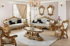 Sofa Tamu Ukiran Mewah Model Klasik Jepara