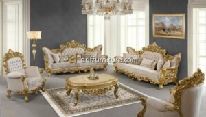 Sofa Tamu Ukiran Model Klasik Mewah Jepara
