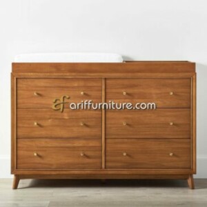 Baby Tafel Jati Model Retro Minimalis 6 Laci
