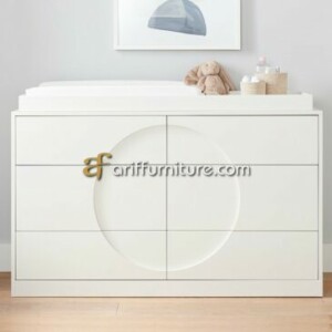 Baby Tafel Putih Model Minimalis 6 Laci Terbaru