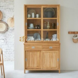 Lemari Dapur Jati Model Minimalis Terbaru