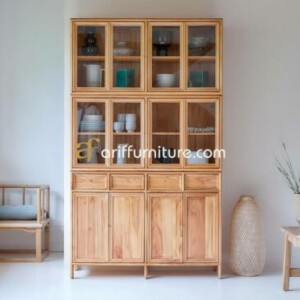 Lemari Dapur Kayu Model Minimalis Terbaru