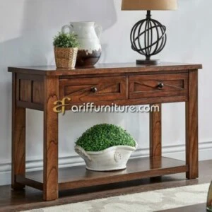 Meja Konsol Kayu Jati Model Minimalis Terbaru