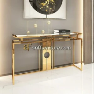 Meja Konsol Stainless Mewah Model Terbaru