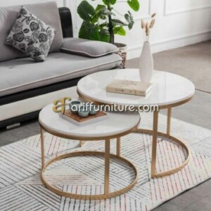 Meja Ruang Tamu Model Minimalis Stainless Steel