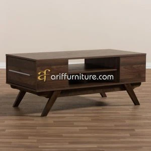 Meja Tamu Retro Minimalis Dari Kayu Jati