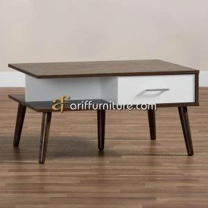 Meja Tamu Retro Modern Dari Kayu Jati