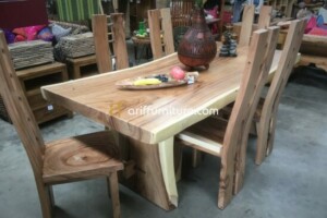 Set Meja Makan Trembesi Terbaru 6 Kursi