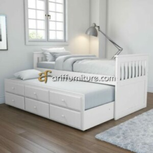 Tempat Tidur Anak Modern Cat Duco Putih