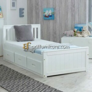 Tempat Tidur Anak Murah Model Minimalis Putih