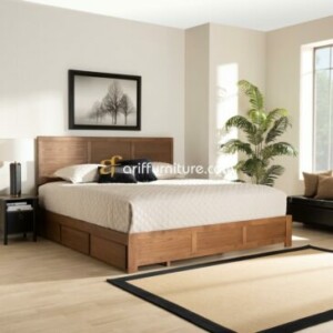 Tempat Tidur Minimalis Kayu Jati Model Terbaru