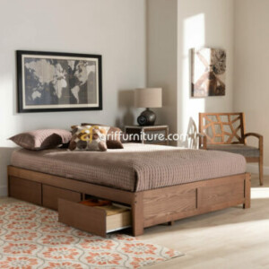 Tempat Tidur Minimalis Kayu Sederhana