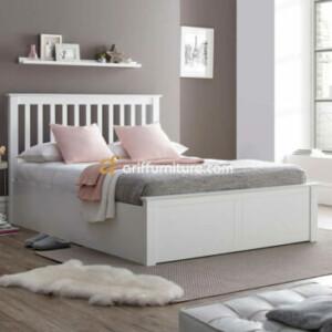 Tempat Tidur Minimalis Murah Warna Putih Terbaru