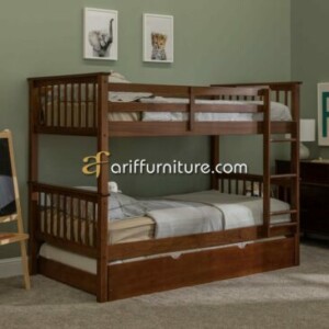 Tempat Tidur Tingkat Jati Model Minimalis