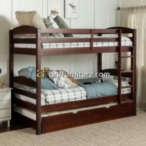 Tempat Tidur Tingkat Kayu Minimalis Terbaru