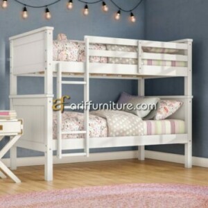 Tempat Tidur Tingkat Terbaru Model Minimalis Putih