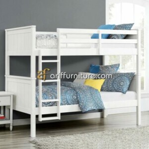Tempat Tidur Tingkat Terbaru Model Minimalis Putih