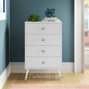 Drawers Minimalis Putih Model 4 Laci Terbaru