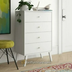 Drawers Minimalis Putih Model 4 Laci Terbaru