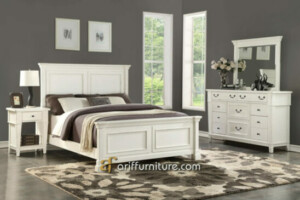 Kamar Set Minimalis Tradisional Cat Duco Putih