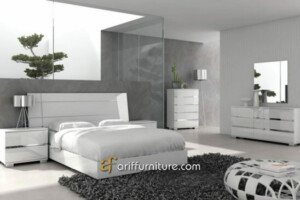 Kamar Set Modern Warna Putih Model Minimalis