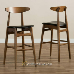 Kursi Bar Kayu Model Retro Minimalis Tinggi