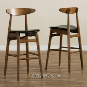 Kursi Bar Kayu Model Retro Minimalis Tinggi