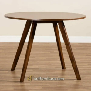 Meja Cafe Minimalis Bulat Terbaru Dari Kayu Jati