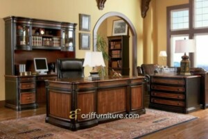 Set Meja Kantor Klasik Jati Jepara Harga Murah