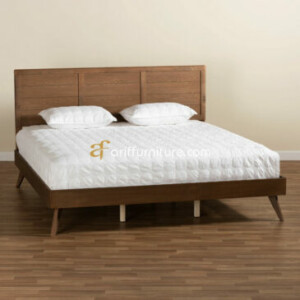 Tempat Tidur Minimalis Retro Dari Kayu Jati