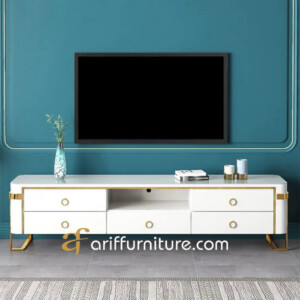 Meja TV Stainless Model Minimalis Modern Terbaru