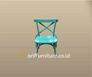 Kursi Cafe Backcross Kayu Jati